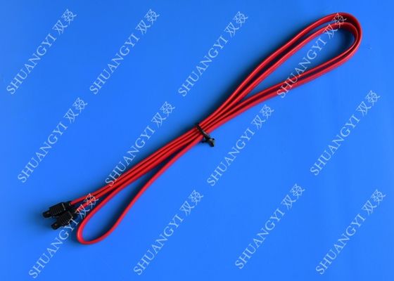 চীন Red SATA 3.0 6gbps Cable Long SATA Cable 7 Pin SATA To SATA For Set Top Box সরবরাহকারী