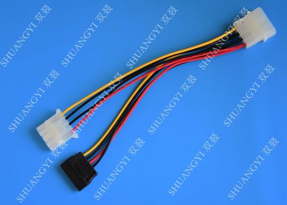 চীন Linear Splitter Extension Adapter Converter Cable With 4 Pin Molex Female Connector সরবরাহকারী