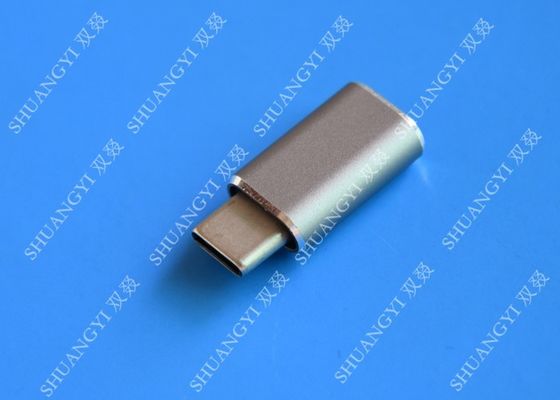 চীন 5 Gbps Type C Micro USB , USB C to Micro USB Female Connector For Google Chromebook Pixel সরবরাহকারী
