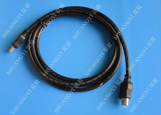 চীন Gold Plated High Speed HDMI Cable , Black Heavy Duty Round HDMI 1.4 Cable সরবরাহকারী