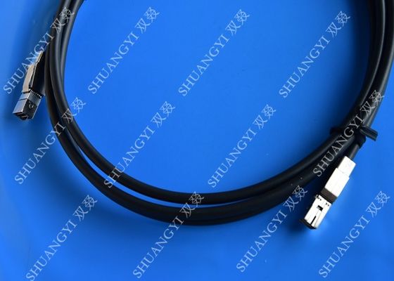 চীন 3.3FT External SAS Cable HD Mini SAS SFF-8644 To SFF-8644 Cable 1M / Black সরবরাহকারী