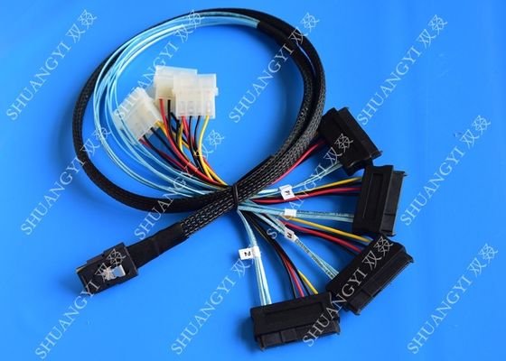 চীন 1M Serial Attached SCSI Cable Mini SAS 36-Pin Male To SAS 29-Pin Female Cable সরবরাহকারী