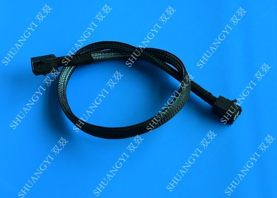 চীন HD Mini SAS Cable With Sideband 0.8 Meter / 2.6ft Foldable Flexible 2 Pack সরবরাহকারী