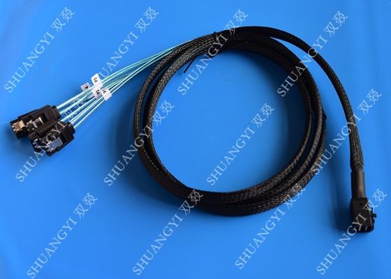চীন Internal HD Mini SAS Cable (SFF-8643) to 4 SATA Forward Breakout Cable 3.3 Feet / 1M সরবরাহকারী