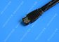 Black 7 Pin External SATA Cable , PC PCB ESATA To SATA Cable With Power সরবরাহকারী