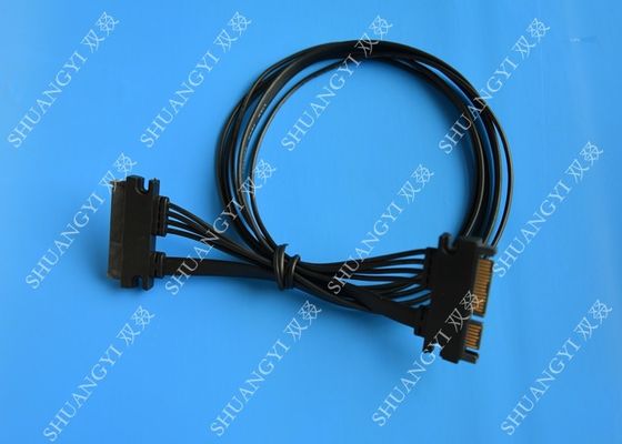 চীন 22 Pin Male to Female Hard Drive SATA Power Cable Black Slimline 20 Inch সরবরাহকারী