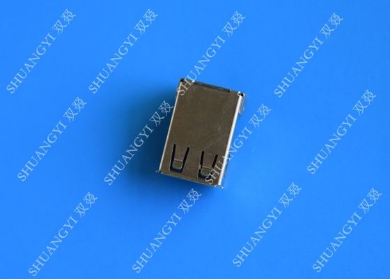 চীন 4 Pin AF Type USB Charging Connector , Right Angle Female SMT USB 2.0 Connector সরবরাহকারী