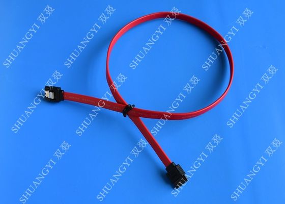 চীন HDD SATA III 6.0 Gbps Female To Female SATA Data Cable 7 Pin With Locking Latch সরবরাহকারী