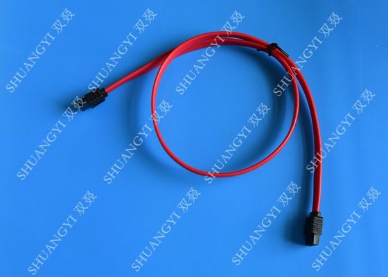 চীন Red 18 Inch Custom SATA Data Cables SATA III 6.0 Gbps For Blue Ray DVD CD Drives সরবরাহকারী