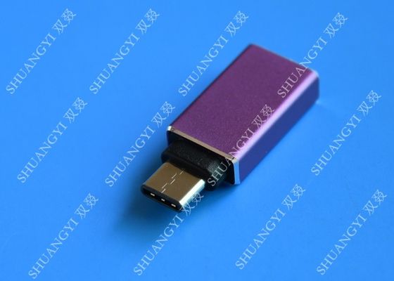 চীন MacBook Nexus 5X / 6P Type C Micro USB Purple Metal USB C to USB A 3.0 সরবরাহকারী
