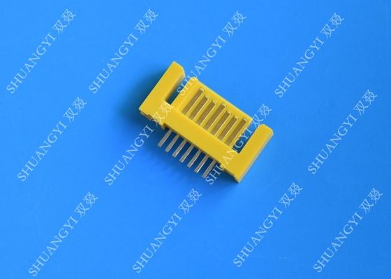 চীন Yellow External Serial ATA 7 Pin Connector Male Header Serial ATA SATA Connector সরবরাহকারী
