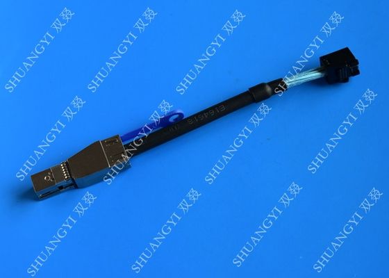 চীন 0.3 M Black Serial Attached SCSI Cable External HD Mini SAS SFF-8643 To SFF-8644 Cable সরবরাহকারী