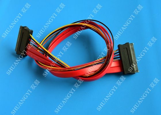 চীন Red SATA Data Cable Slimline SATA To SATA Female / Male Adapter With Power সরবরাহকারী