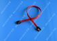 26 AWG SATA III 6.0 Gbps Female to Female SATA Data Cable , Red HDD SATA Cable 7 Pin সরবরাহকারী