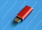 Red USB 3.1 Type C Male to Micro USB 5 Pin Micro USB Slim For Cell Phone সরবরাহকারী